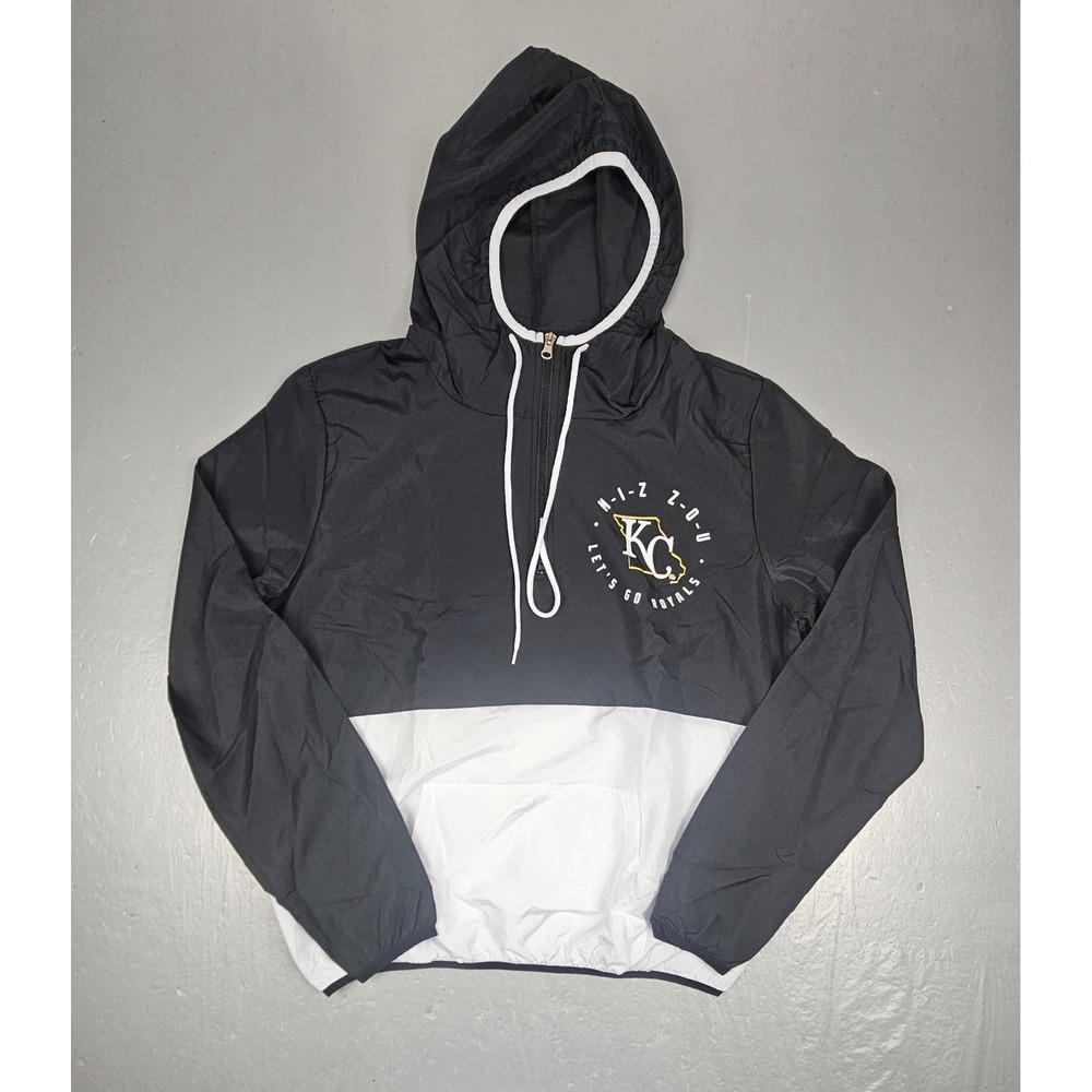 Kansas City Royals Missouri Tigers Windbreaker Adult Med Qt Zip MIZZOU Giveaway